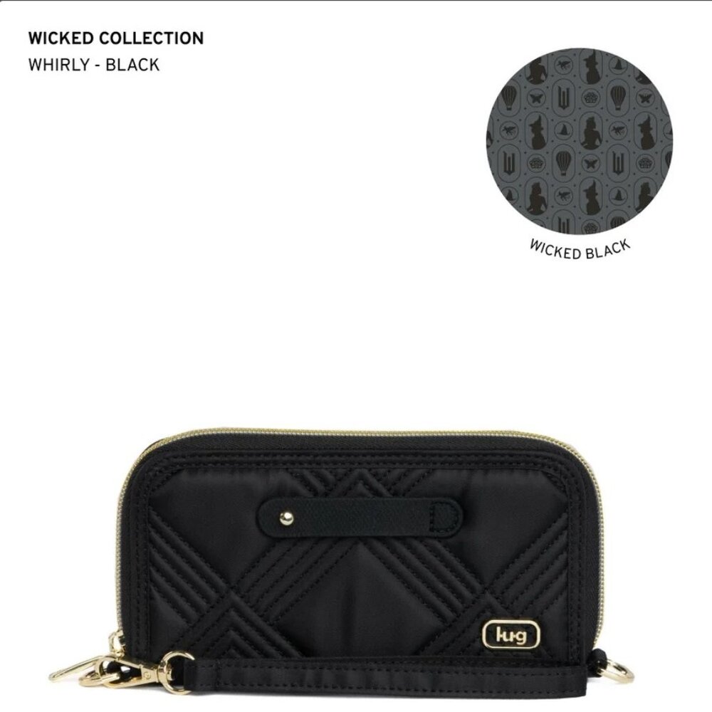 Lug Wicked x Lug Whirly RFID Wristlet Wallet - Black
